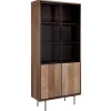 Vitrinenschrank Metropole Teak H 210 cm