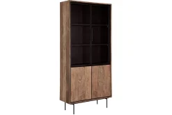Vitrinenschrank Metropole Teak H 210 cm