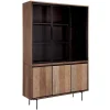 Vitrinenschrank Metropole Teak B 140 cm