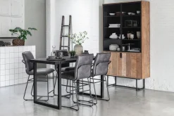 Vitrinenschrank Odeon Teak B 120 cm