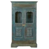 Vitrinenschrank Vintage blau