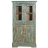 Vitrinenschrank Vintage grün