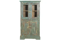Vitrinenschrank Vintage grün