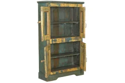 Vitrinenschrank Vintage gelb
