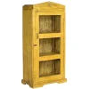 Vitrinenschrank Vintage gelb
