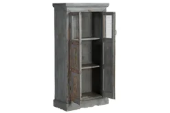 Vitrinenschrank Vintage grau