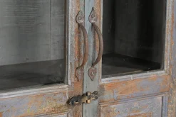 Vitrinenschrank Vintage grau