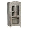 Vitrinenschrank Vintage grau