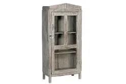 Vitrinenschrank Vintage grau
