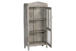 Vitrinenschrank Vintage grau