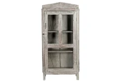 Vitrinenschrank Vintage grau