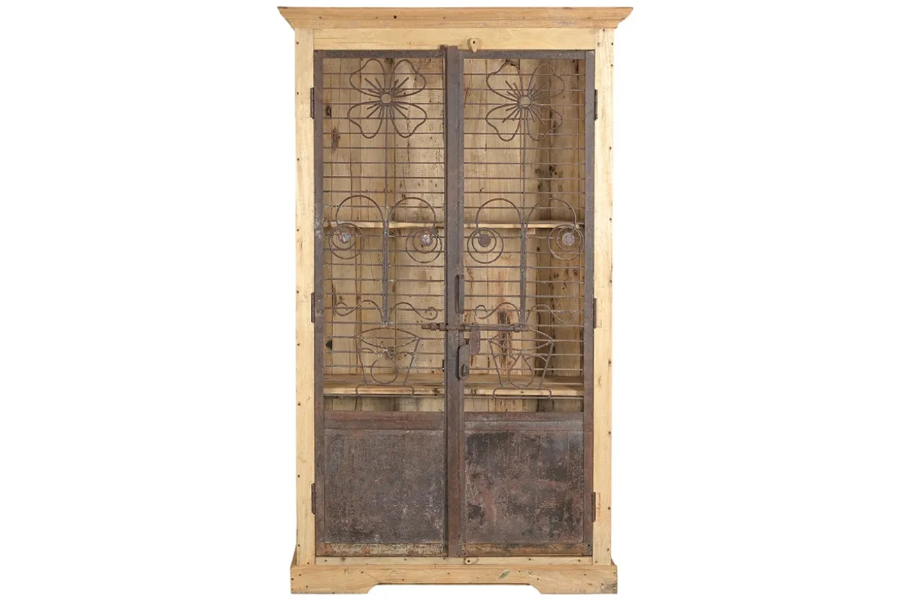 Vitrinenschrank Vintage natur