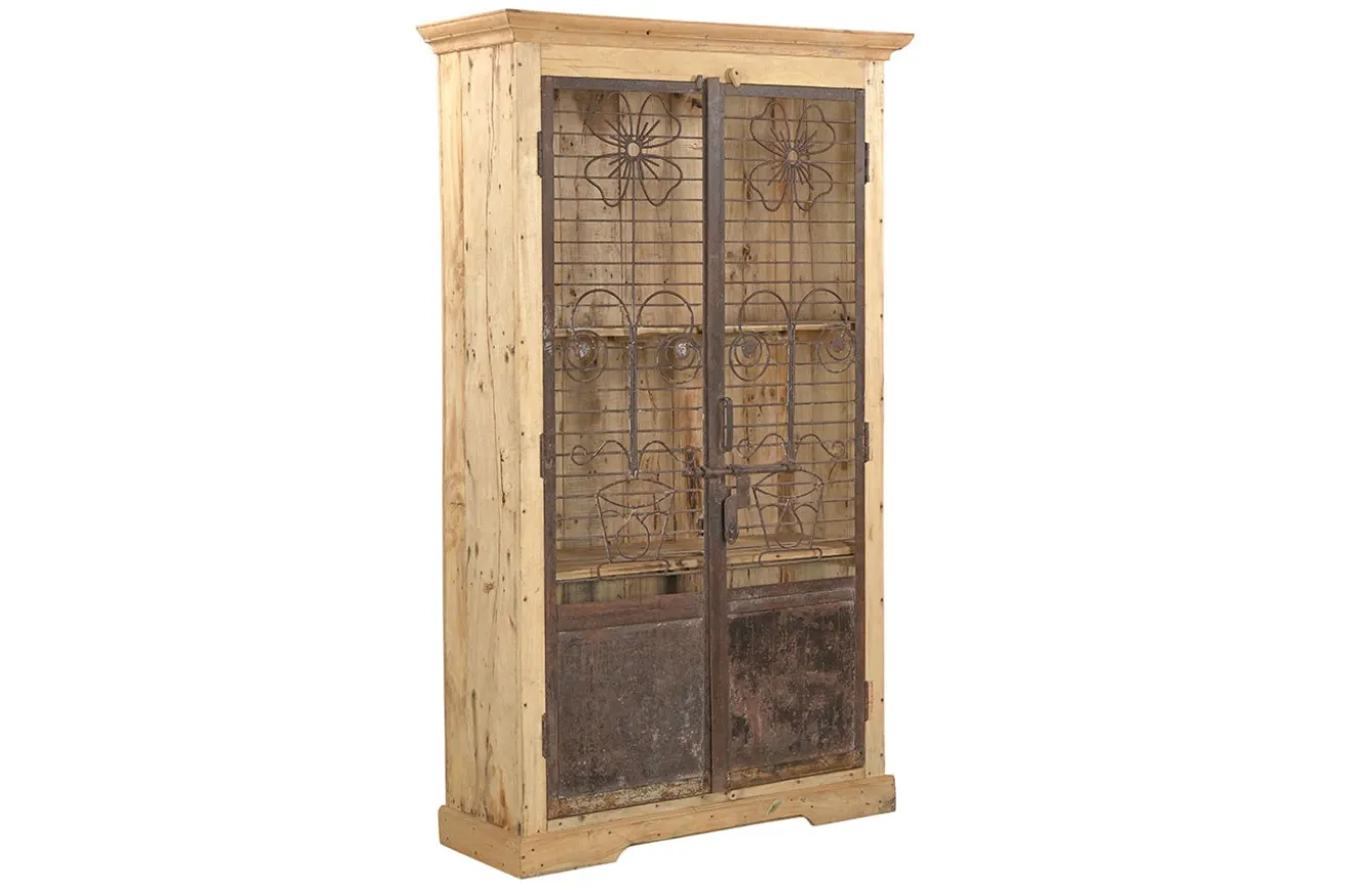 Vitrinenschrank Vintage natur