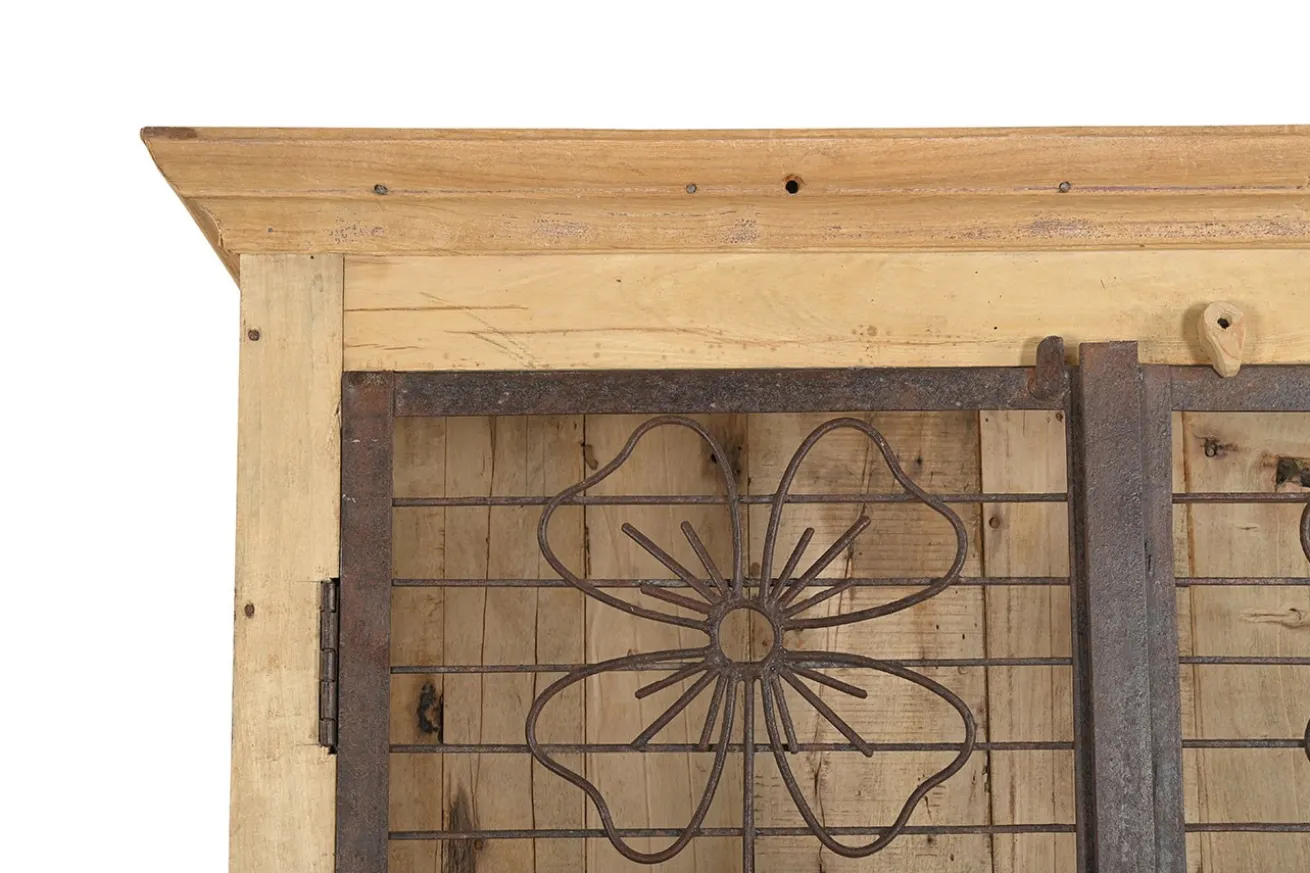 Vitrinenschrank Vintage natur