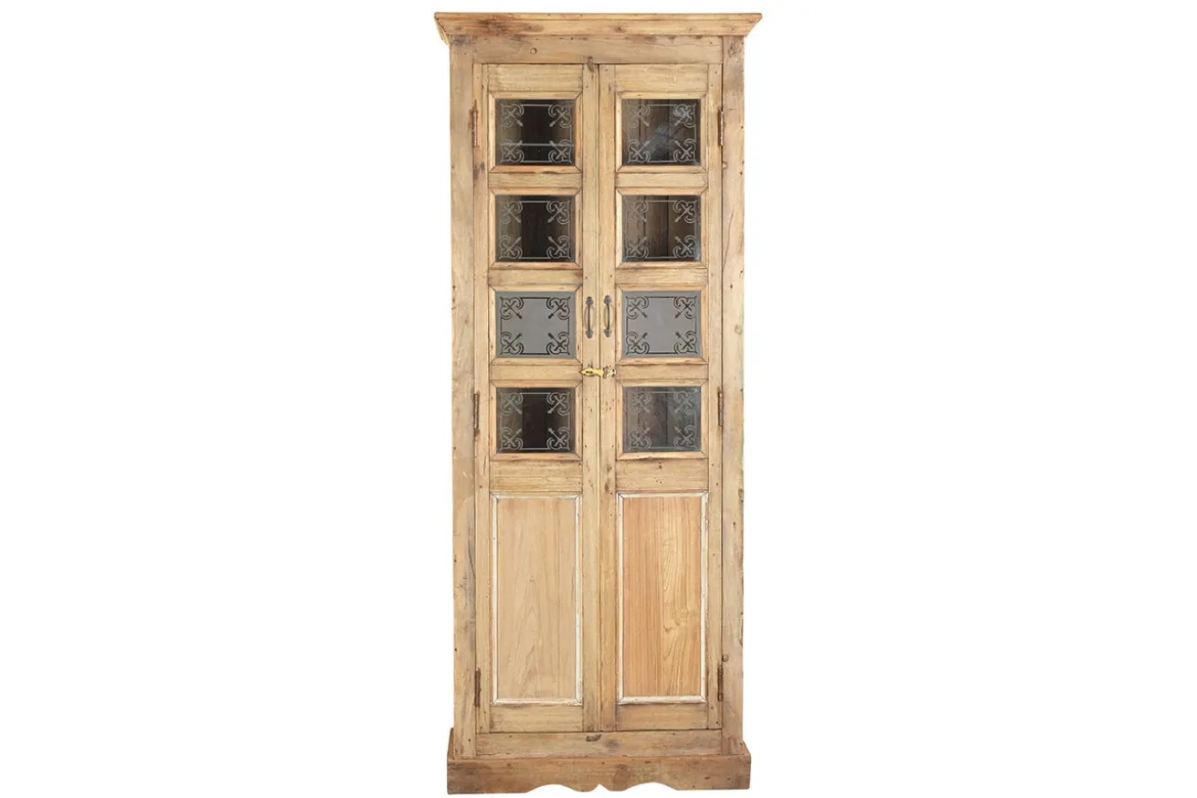 Vitrinenschrank Vintage natur