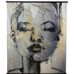 Wandbild abstrakte Frau H 170 cm