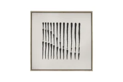 Wandbild Bergamo schwarz weiss 63x63 cm