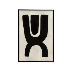 Wandbild Equilibro schwarz H 90 cm