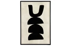 Wandbild Equilibro schwarz H 90 cm