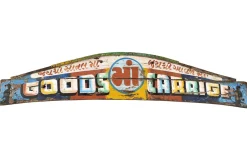 Wandbild Holz Vintage bunt