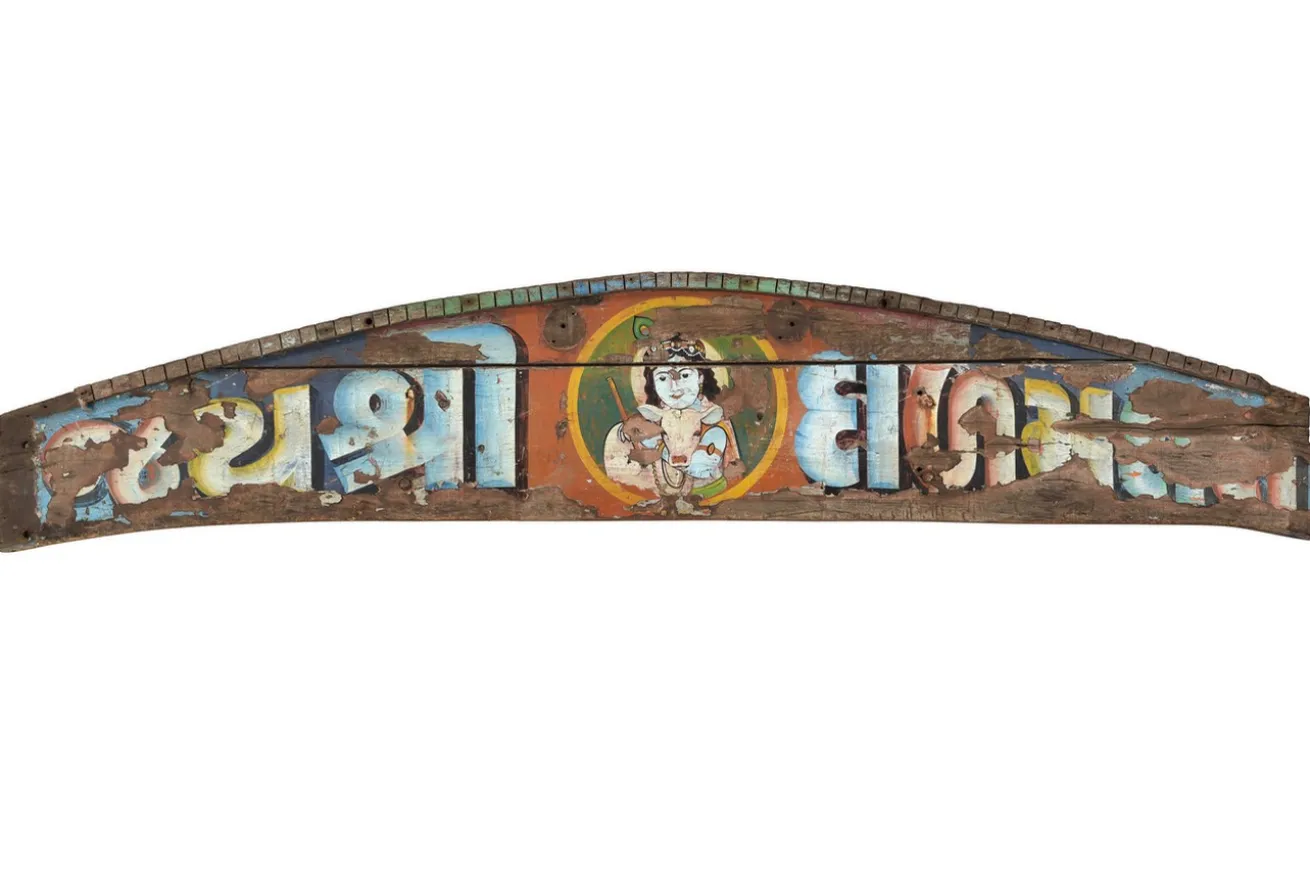 Wandbild Holz Vintage bunt