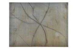 Wandbild Industrial Metall Look silber