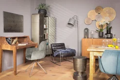 Wandbild Industrial Metall Look silber