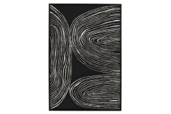 Wandbild Sestri schwarz weiss 83x123 cm