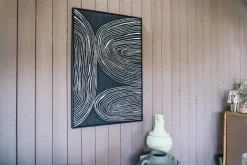 Wandbild Sestri schwarz weiss 83x123 cm