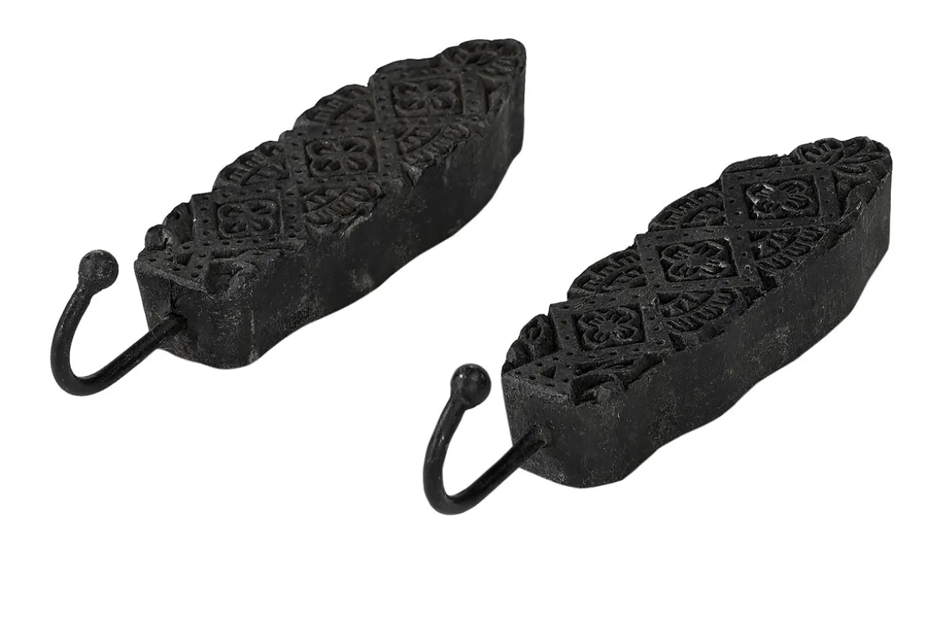 Wandhaken Vintage schwarz