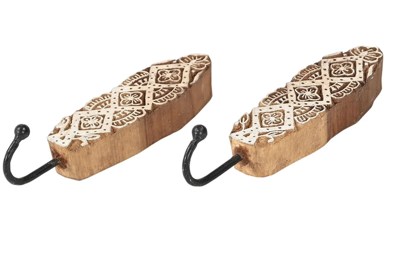 Wandhaken Vintage weiss