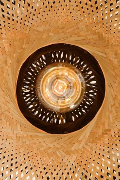 Wandlampe Kalimantan Bambusgeflecht D 87 cm