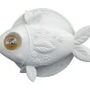 Wandleuchte Aprile Fisch weiss