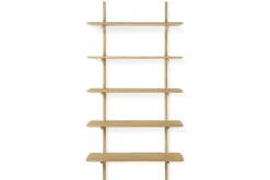 Wandregal PI Eiche H 196 cm