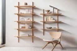 Wandregal PI Eiche H 196 cm