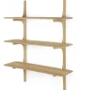 Wandregal PI Eiche H 126 cm