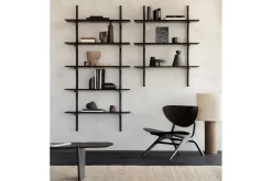 Wandregal PI Mahagoni H 196 cm