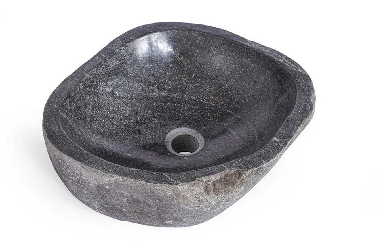 Waschbecken Kiesel oval medium