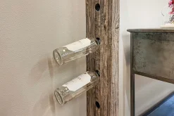 Weinregal Teak grau H 180 cm