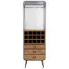 Weinregal Vino Metall Massivholz