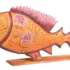 Windlicht Fisch Metall groß