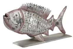 Windlicht Fisch Metall klein