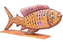 Windlicht Fisch Metall klein
