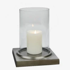 Windlicht Herakles dunkel bronze niedrig