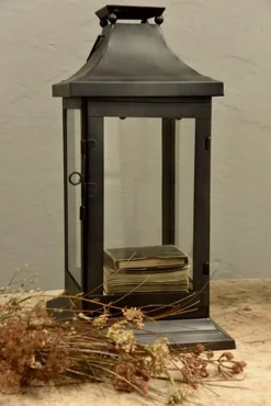 Windlicht Paris schwarz klein