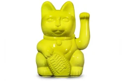 Winkekatze Lucky Cat Cosmic shiny gelb