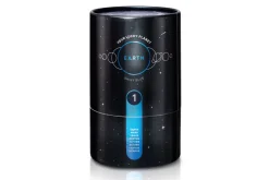 Winkekatze Lucky Cat Cosmic shiny blau