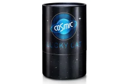 Winkekatze Lucky Cat Cosmic shiny blau