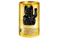 Winkekatze Lucky Cat Cosmic shiny schwarz