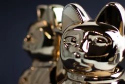 Winkekatze Lucky Cat Cosmic shiny platin